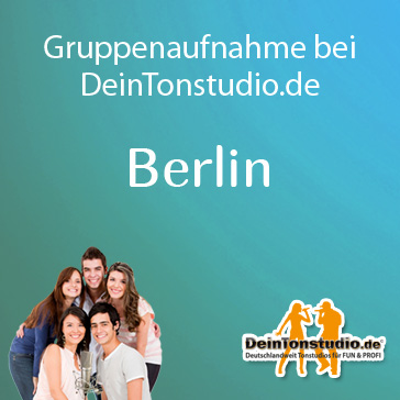 Gruppenaufnahmen im Tonstudio in Berlin
