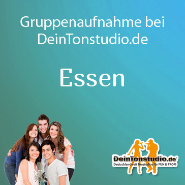 Gruppenaufnahmen im Tonstudio in Essen