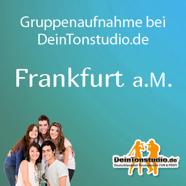 Gruppenaufnahmen im Tonstudio in Frankfurt am Main